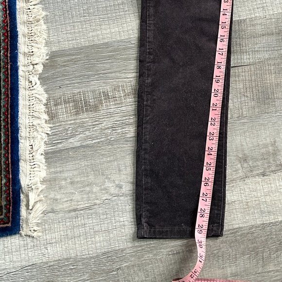 Sonoma dark charcoal velour skinny pants (size 6) - Picture 7 of 11
